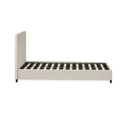 Cheshire Hazel Oatmeal Linen Upholstered Bed Frame - Single (90cm) in Beige - thumbnail 5