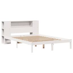 Berkfield Home Bookcase Bed without Mattress White 140x200 cm Solid Wood Pine - thumbnail 3