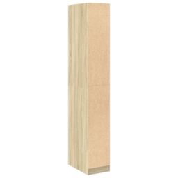 Berkfield Home Wardrobe Sonoma Oak 30x50x200 cm Engineered Wood in Brown - Size: 30 x 50 x 200 cm - thumbnail 6