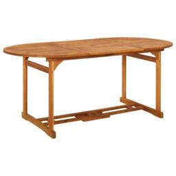 Berkfield Home 7 Piece Garden Dining Set Solid Acacia Wood in Brown - thumbnail 6