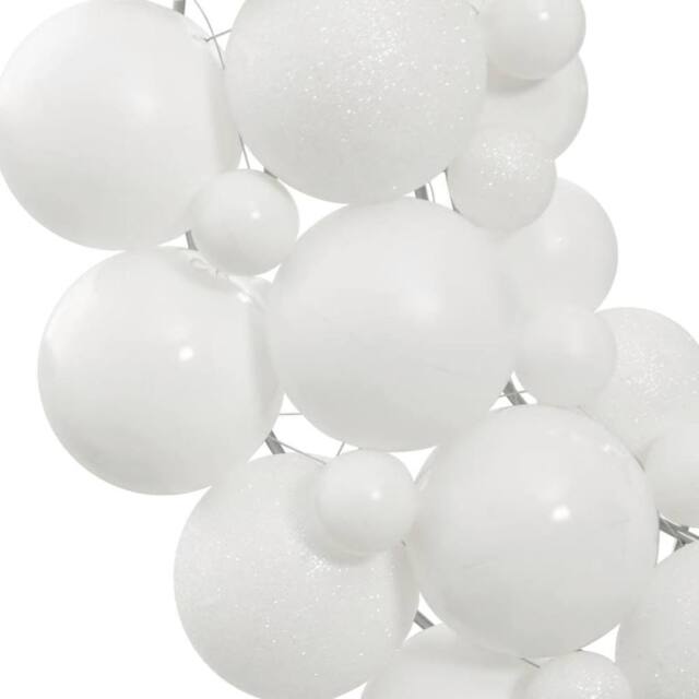 Berkfield Home Festive Christmas Wreath White 45 cm Polystyrene - image 1