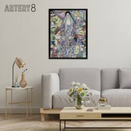 "Artery8 Portrait of Friederike Maria Beer Framed Canvas Wall Art Print Klimt - Size: W12"" x H16""" - thumbnail 3
