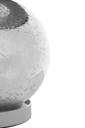 Orsina White Table Lamp, Cylindrical White Fabric Shade With Subtle Black Base, Soft Diffused Light For A Relaxing - thumbnail 2