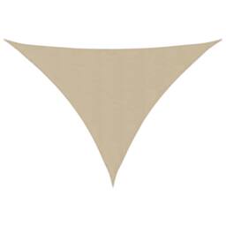 Berkfield Home Sunshade Sail Oxford Fabric Triangular 3x4x5 m Beige - thumbnail 3