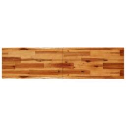 Berkfield Home Console Table with Live Edge 140x40x80 cm Solid Wood Acacia in Brown - Size: 140 x 40 x 80 cm - thumbnail 6