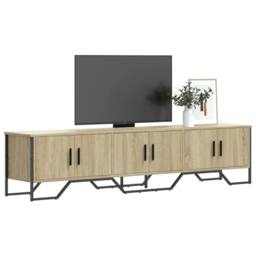 Berkfield Home TV Cabinet Sonoma Oak 180x34x41 cm Engineered Wood in Light Oak - Size: 180 x 34 x 41 cm - thumbnail 2