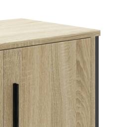 Berkfield Home TV Cabinet Sonoma Oak 180x34x41 cm Engineered Wood in Light Oak - Size: 180 x 34 x 41 cm - thumbnail 7