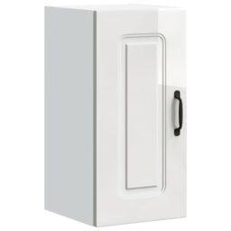 Berkfield Home Kitchen Wall Cabinet Kalmar High Gloss White Engineered Wood - thumbnail 2