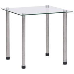 Berkfield Home Nesting Tables 3 pcs Transparent Tempered Glass in Clear - thumbnail 6