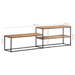 Berkfield Home TV Cabinet 180x30x50 cm Solid Acacia Wood in Brown - Size: 180 x 30 x 50 cm - thumbnail 9