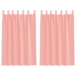 Berkfield Home Voile Curtains with Loops 2 pcs Pink 140x175 cm