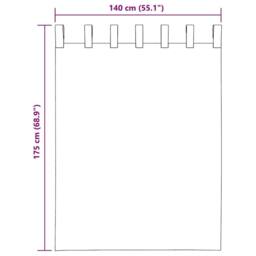 Berkfield Home Voile Curtains with Loops 2 pcs Pink 140x175 cm - thumbnail 8