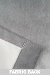 Enhanced Living 100% Blackout Luxury Supersoft Velvet Thermal Tape Top Curtains for Living Room & Bedrooms in Grey - Size: 168 cm width x 137 cm drop - thumbnail 5