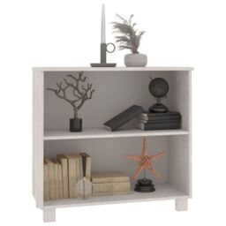 Berkfield Home Sideboard HAMAR White 85x35x80 cm Solid Wood Pine - Size: 85 x 35 x 80 cm - thumbnail 5