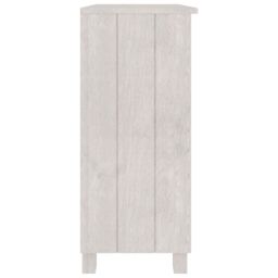 Berkfield Home Sideboard HAMAR White 85x35x80 cm Solid Wood Pine - Size: 85 x 35 x 80 cm - thumbnail 4