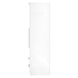 Ready Assembled 2 U Carlton 2 Door 2 Drawer Mirrored Robe (Ready Assembled) in White - Size: Large - thumbnail 3