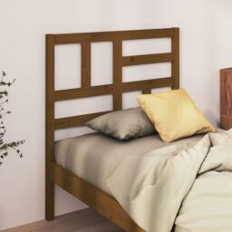 Berkfield Home Bed Headboard Honey Brown 81x4x104 cm Solid Wood Pine - Size: 81 x 4 x 104 cm - thumbnail 3
