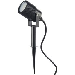 Loops Outdoor IP65 Ground Spike Spotlight - Dimmable 5W GU10 LED - Frosted Glass in Clear - thumbnail 3