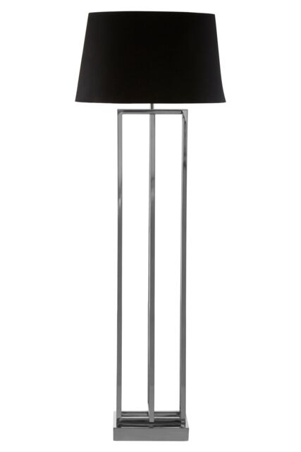 Orsina Skye Nickel Finish Rectangular Floor Lamp in Silver - image 1