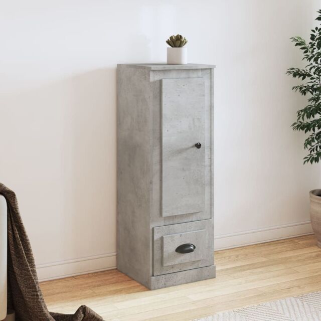 Berkfield Home Highboard Concrete Grey 36x35.5x103.5 cm Engineered Wood - image 1
