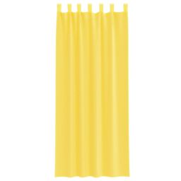 Berkfield Home Voile Curtains with Loops 2 pcs Yellow 140x260 cm - thumbnail 4