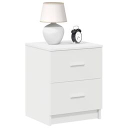 Berkfield Home Bedside Cabinet with 2 Drawers White 40x36x50 cm - Size: 40 x 36 x 50 cm - thumbnail 3