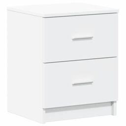 Berkfield Home Bedside Cabinet with 2 Drawers White 40x36x50 cm - Size: 40 x 36 x 50 cm - thumbnail 2
