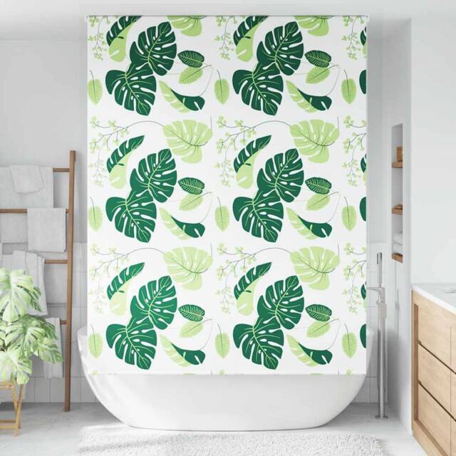 Berkfield Home Shower Roller Blind 150x240 cm Fabric Width 146 cm in Green - image 1
