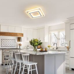 Pheashine Bright Square Acrylic Ceiling Lamp 29cm 44W Warm Light 3000K in White - thumbnail 7