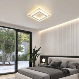 Pheashine Bright Square Acrylic Ceiling Lamp 29cm 44W Warm Light 3000K in White - thumbnail 6