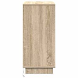 Berkfield Home Sideboard with LED Sonoma Oak 71x34, 5x75 cm Engineered Wood in Brown - thumbnail 9