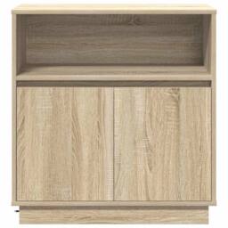 Berkfield Home Sideboard with LED Sonoma Oak 71x34, 5x75 cm Engineered Wood in Brown - thumbnail 8