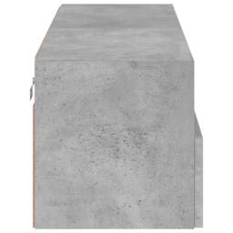 Berkfield Home TV Wall Cabinet Concrete Grey 100x30x30 cm Engineered Wood - Size: 100 x 30 x 30 cm - thumbnail 8