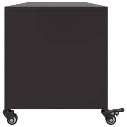 Berkfield Home TV Cabinet Black 100.5x39x43.5 cm Steel - thumbnail 7