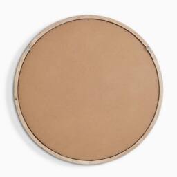 FurnitureboxUK Judith Walnut Wood Medium 80x80cm Round Wall Mirror - Size: 80x80 cm - thumbnail 5