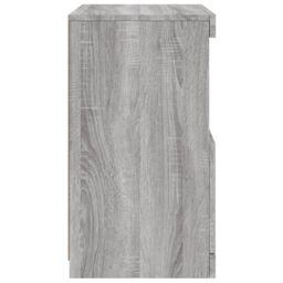 Berkfield Home Sideboard with LED Lights Grey Sonoma 41x37x67 cm - Size: 41 x 37 x 67 cm - thumbnail 8