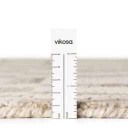 THE RUGS Vikosa Wool Rug Linara Handcrafted Cream Brown Abstract - Size: 80 cm x 150 cm - thumbnail 7