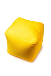 Snug City Waterproof Cube Indoor Outdoor Bean Bag Foot Stool Pouffe in Yellow - thumbnail 3