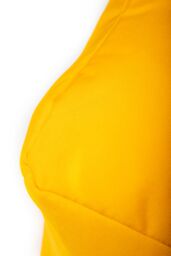 Snug City Waterproof Cube Indoor Outdoor Bean Bag Foot Stool Pouffe in Yellow - thumbnail 2