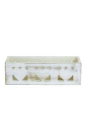 KDMD Wooden White Planter 3 Heart 3 Pack - thumbnail 2