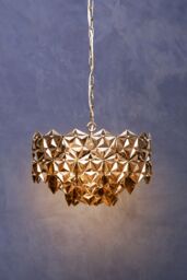Orsina Rydello Grey Glass Chandelier - thumbnail 3