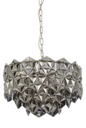 Orsina Rydello Grey Glass Chandelier - thumbnail 4