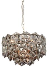 Orsina Rydello Grey Glass Chandelier - thumbnail 5