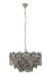 Orsina Rydello Grey Glass Chandelier - thumbnail 1