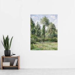 "Artery8 Eragny Poplars Landscape Camille Pissarro Wall Art Poster Print - Size: W24"" x H32""" - thumbnail 4