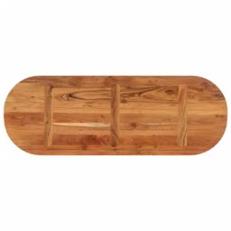 Berkfield Home Table Top 110x40x3.8 cm Oval Solid Wood Acacia in Brown - thumbnail 5