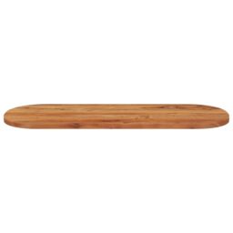 Berkfield Home Table Top 110x40x3.8 cm Oval Solid Wood Acacia in Brown - thumbnail 4