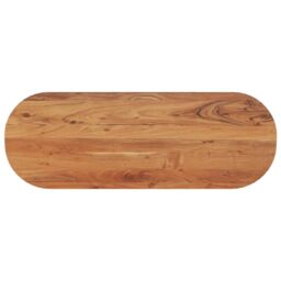 Berkfield Home Table Top 110x40x3.8 cm Oval Solid Wood Acacia in Brown - thumbnail 1