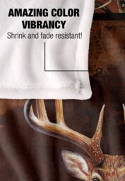JQ Licensing Cf-Jp Whietail Deer Buck Silky Touch Super Soft Throw Blanket 152 X 127 cm in White - thumbnail 4