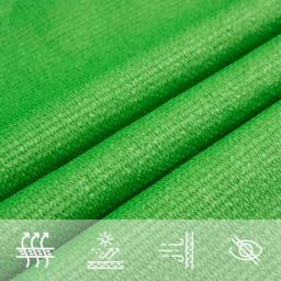 Berkfield Home Sunshade Sail 160 g/m¬≤ Light Green 3x3 m HDPE - thumbnail 5